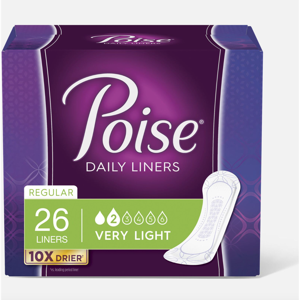 Poise Incontinence Pads - Very Light Absorbency (26 Count)