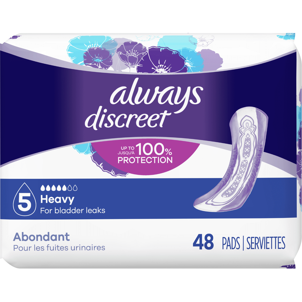 Always Discreet Incontinence Pads - Heavy (48 Count)